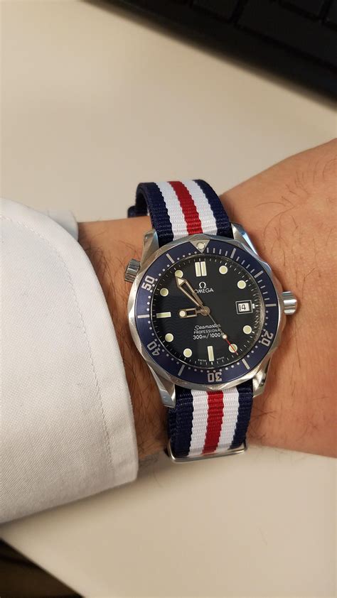 omega seamaster nato strap replica|omega nato strap for sale.